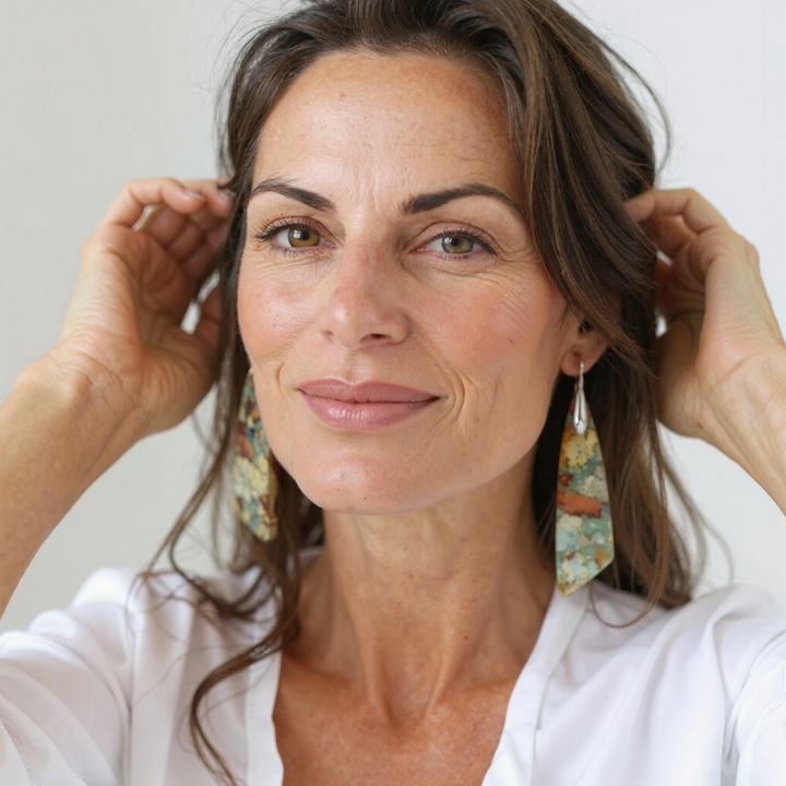 Unique Natural Stone Earrings